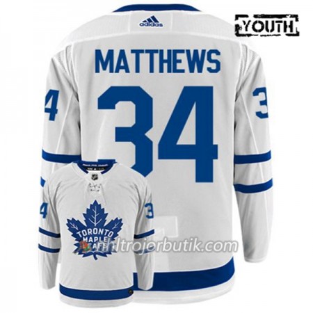 Barn Ishockey Toronto Maple Leafs Tröja AUSTON MATTHEWS 34 Adidas Vit Authentic